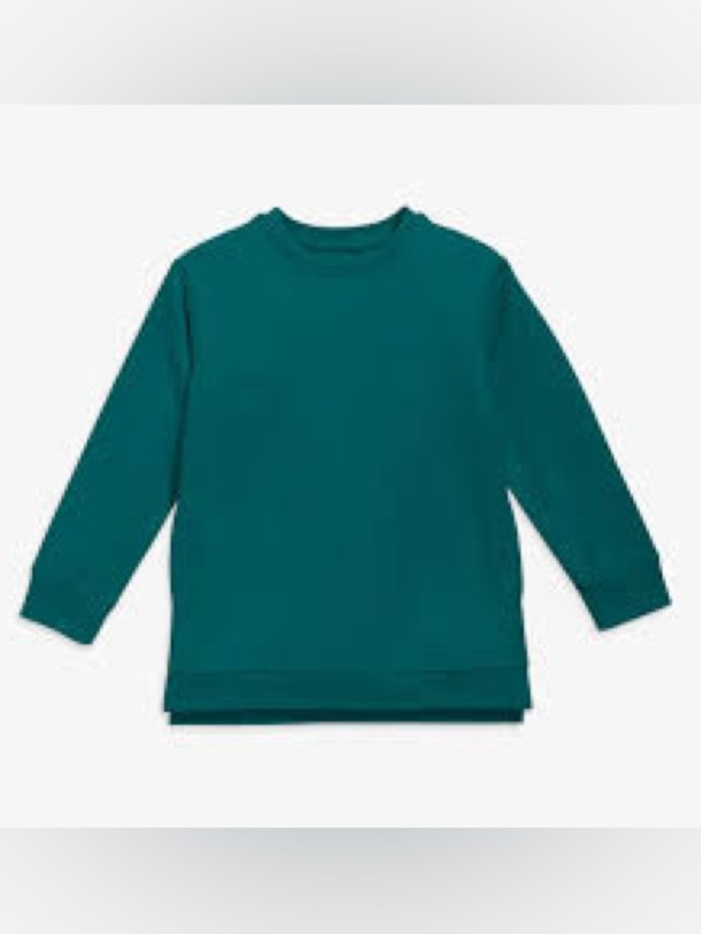 Primary Pocket Tunic Sweatshirt in Teal GUC Size 12